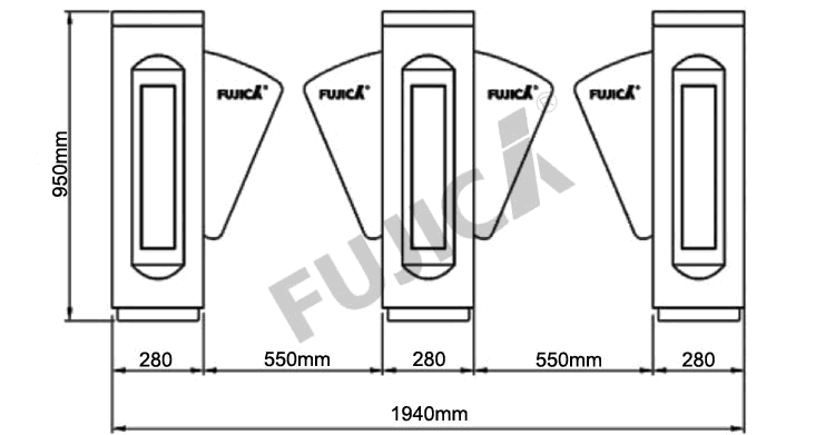 Flap Barriers FJC Z1128 3