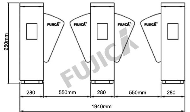 Flap Barriers FJC Z1248 3