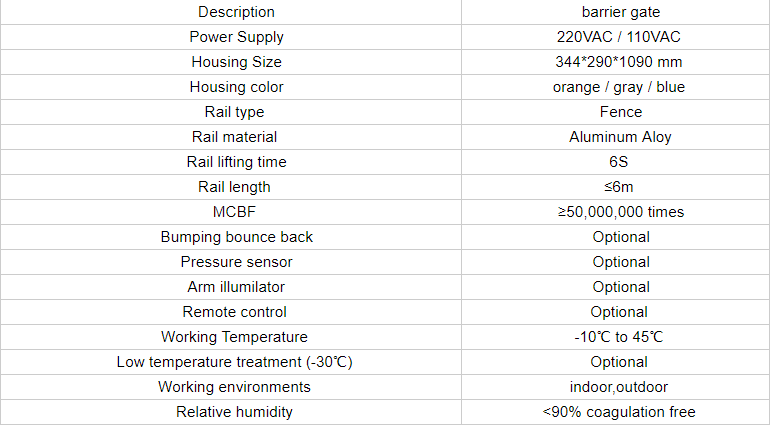 SpecificationVehicle Barriers FJC D58