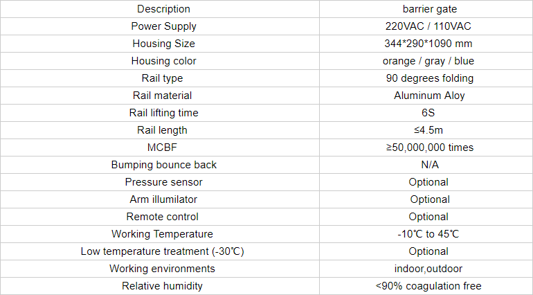 SpecificationVehicle Barriers FJC D67B